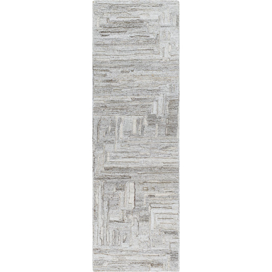 Calgary Rug - 32463 by Surya in off-white, taupe, ivory, white. Made from 100% recycled pet yarn in a unique style.