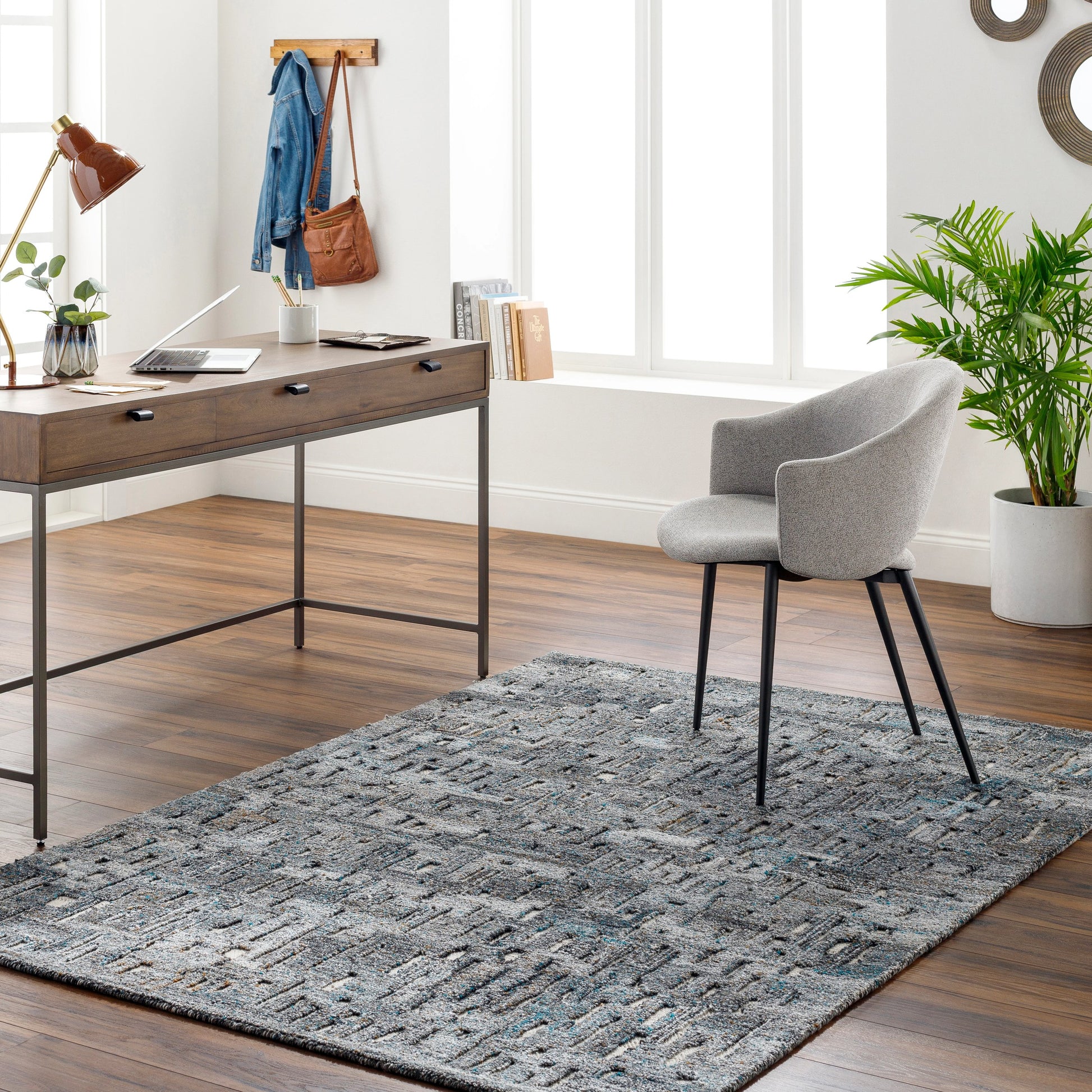 Calgary CGR-2305 Rug by Surya in butter. Made from 100% recycled pet yarn in a unique style.