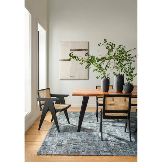 Calgary Rug - 33011 by Surya in butter. Made from 100% recycled pet yarn in a unique style.