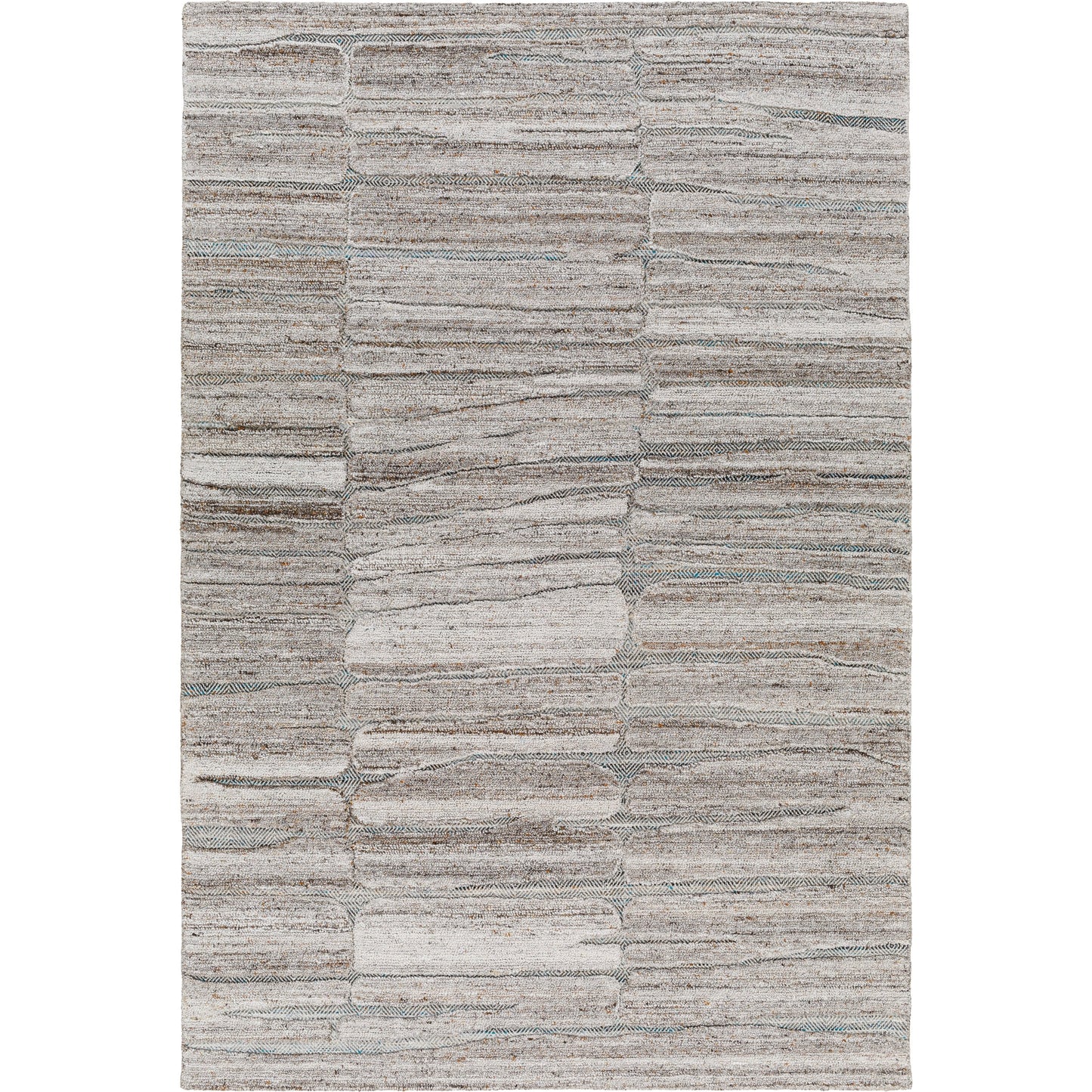 000 SI-1971428,SI-1971429,SI-1971430,SI-1971431,SI-1971433 | Primary Silo | Calgary CGR-2307 Rug by Surya in medium gray, taupe, light brown, brown. Made from 100% recycled pet yarn in a unique style.