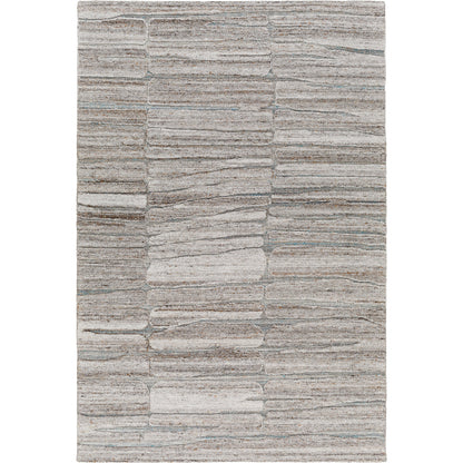 Calgary CGR-2307 Rug by Surya in medium gray, taupe, light brown, brown. Made from 100% recycled pet yarn in a unique style.