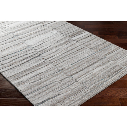 Calgary CGR-2307 Rug by Surya in medium gray, taupe, light brown, brown. Made from 100% recycled pet yarn in a unique style.