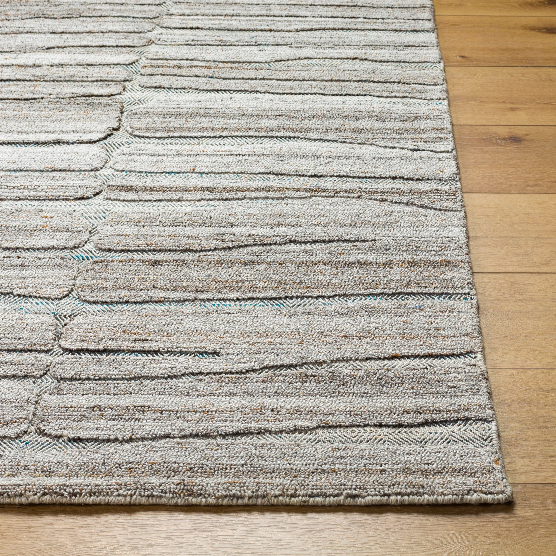 Calgary CGR-2307 Rug by Surya in medium gray, taupe, light brown, brown. Made from 100% recycled pet yarn in a unique style.