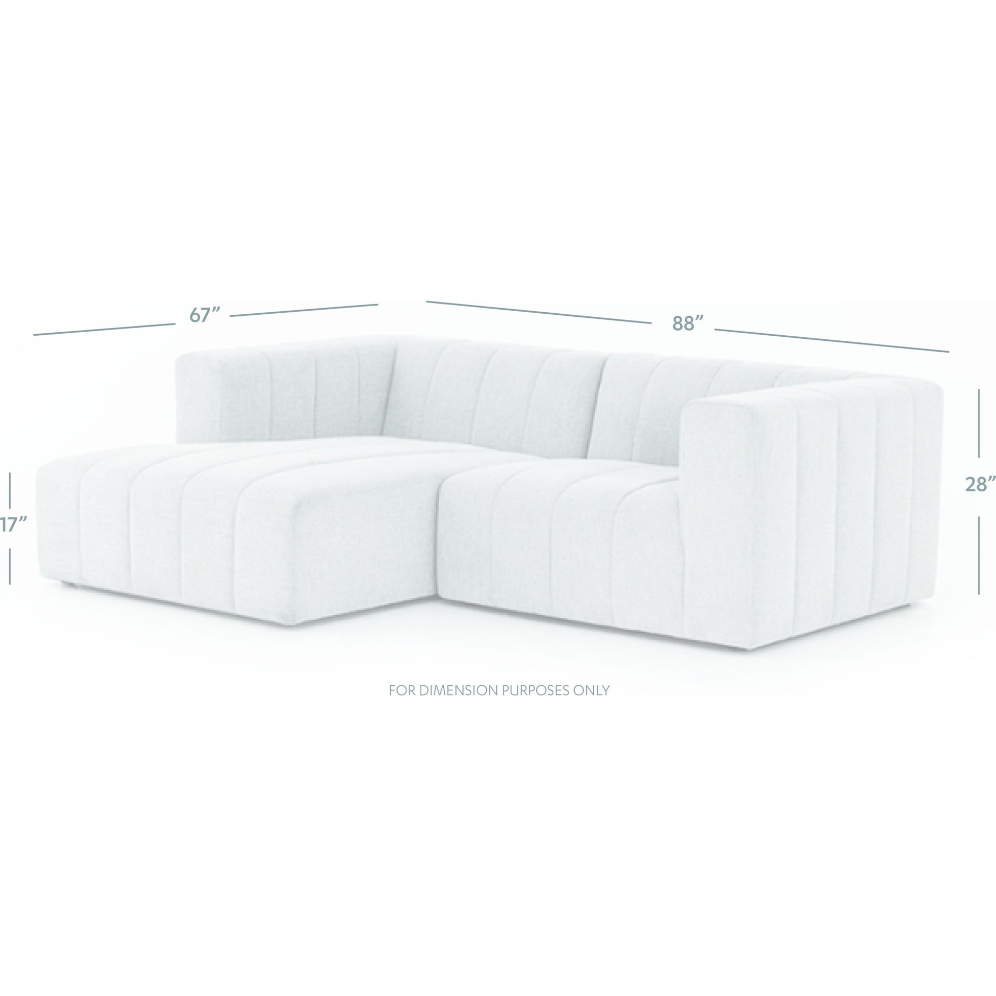 Langham Channeled 2-Piece Sectional by Four Hands. Made from unique in a modern style.