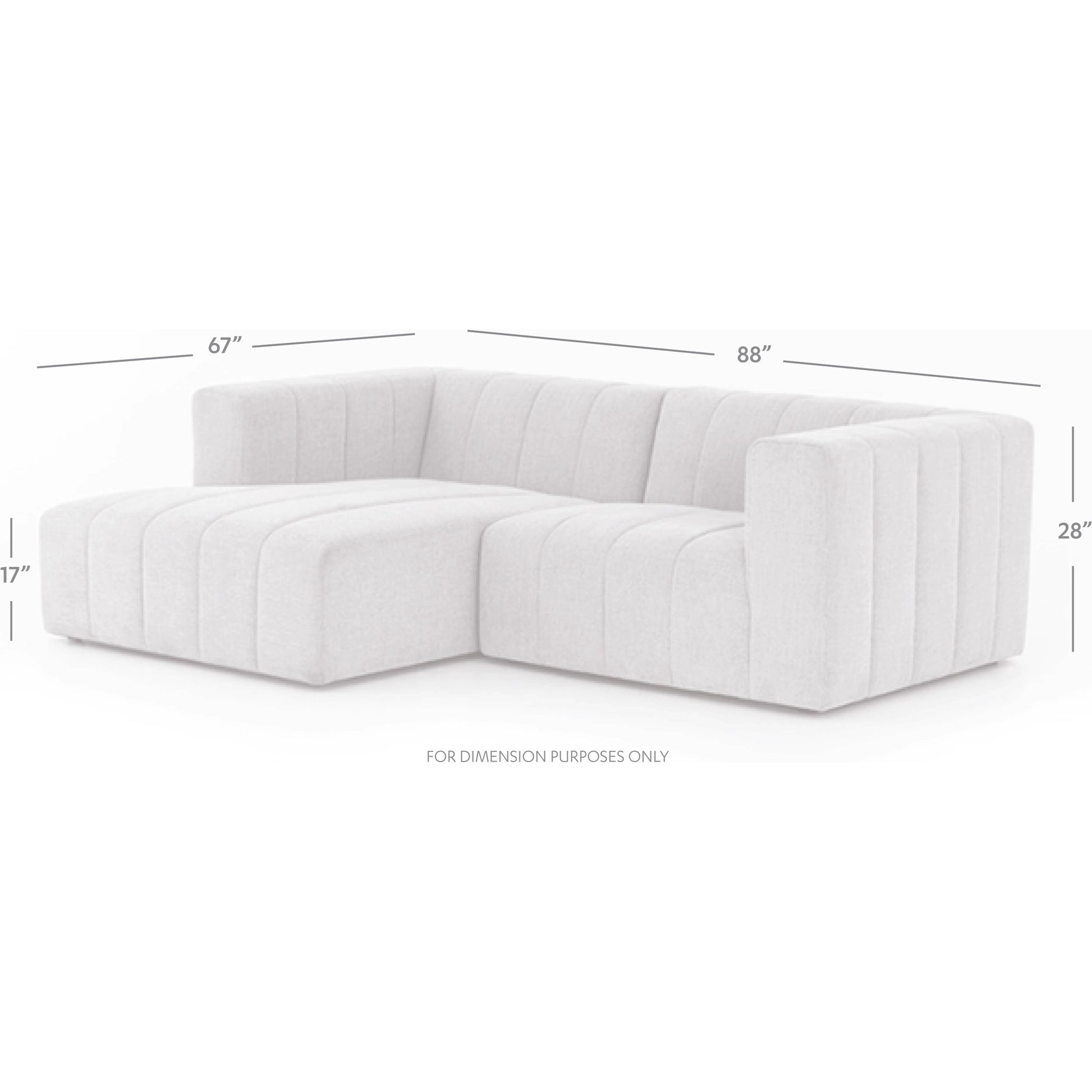 Langham Channeled 2-Piece Sectional by Four Hands. Made from unique in a modern style.