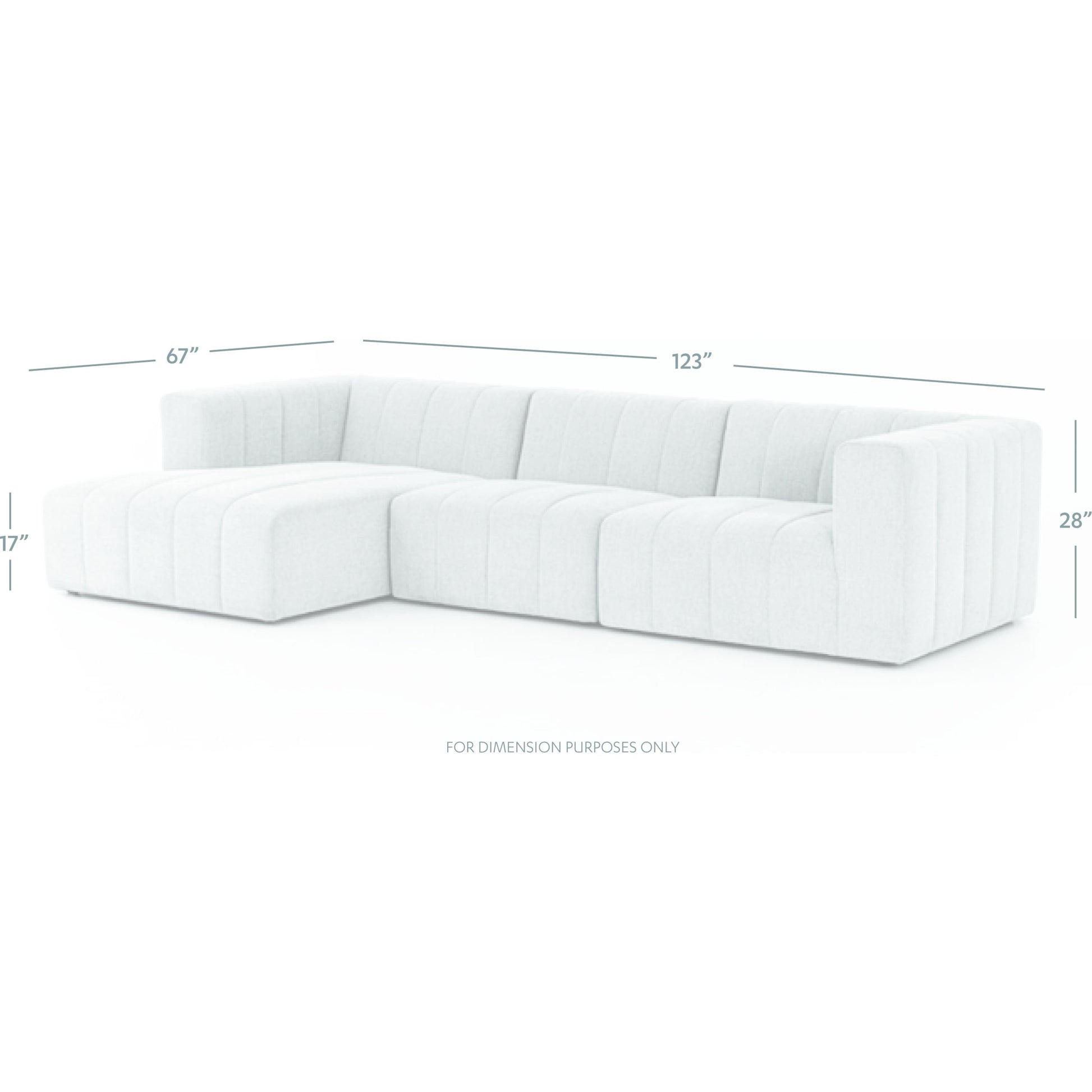 Langham Channeled 3-Piece Sectional by Four Hands. Made from unique in a modern style.