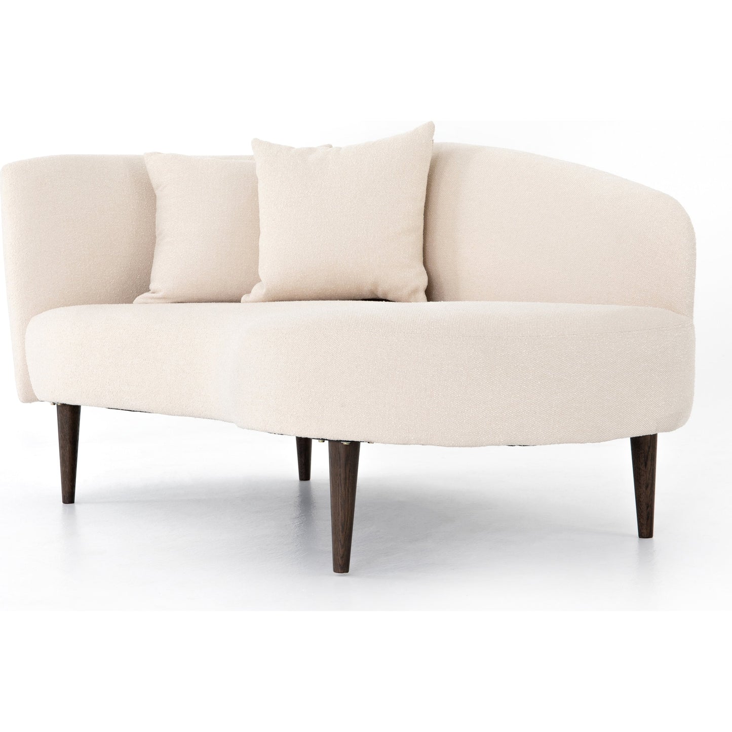 002 SI-1716017 | Additional Silo | Luna Chaise by Four Hands in capri oatmeal. Made from 100% polyester, solid oak in a modern style.