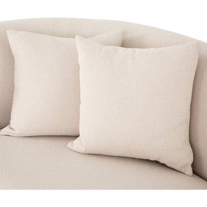 Luna Chaise by Four Hands in capri oatmeal. Made from 100% polyester, solid oak in a modern style.