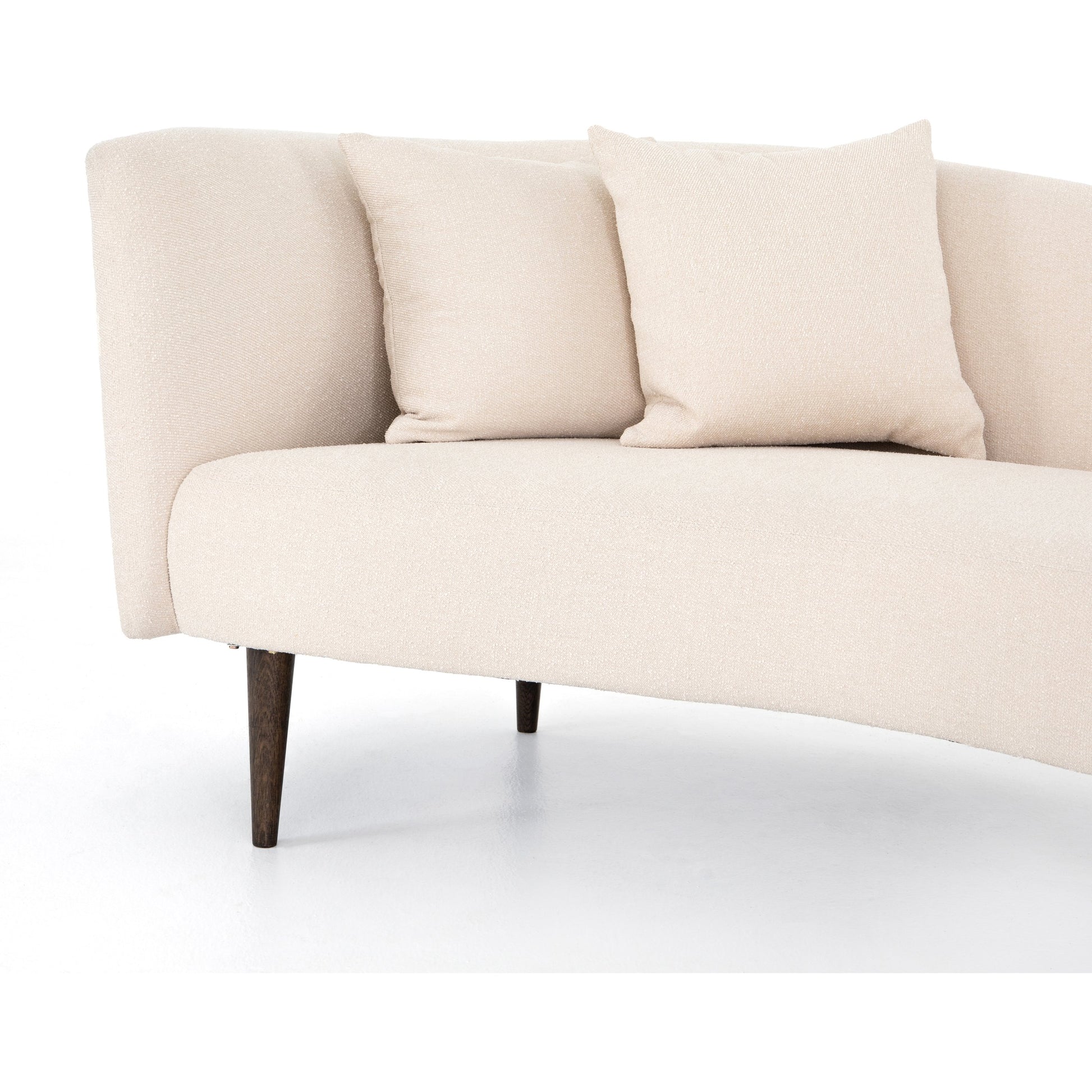 Luna Chaise by Four Hands in capri oatmeal. Made from 100% polyester, solid oak in a modern style.