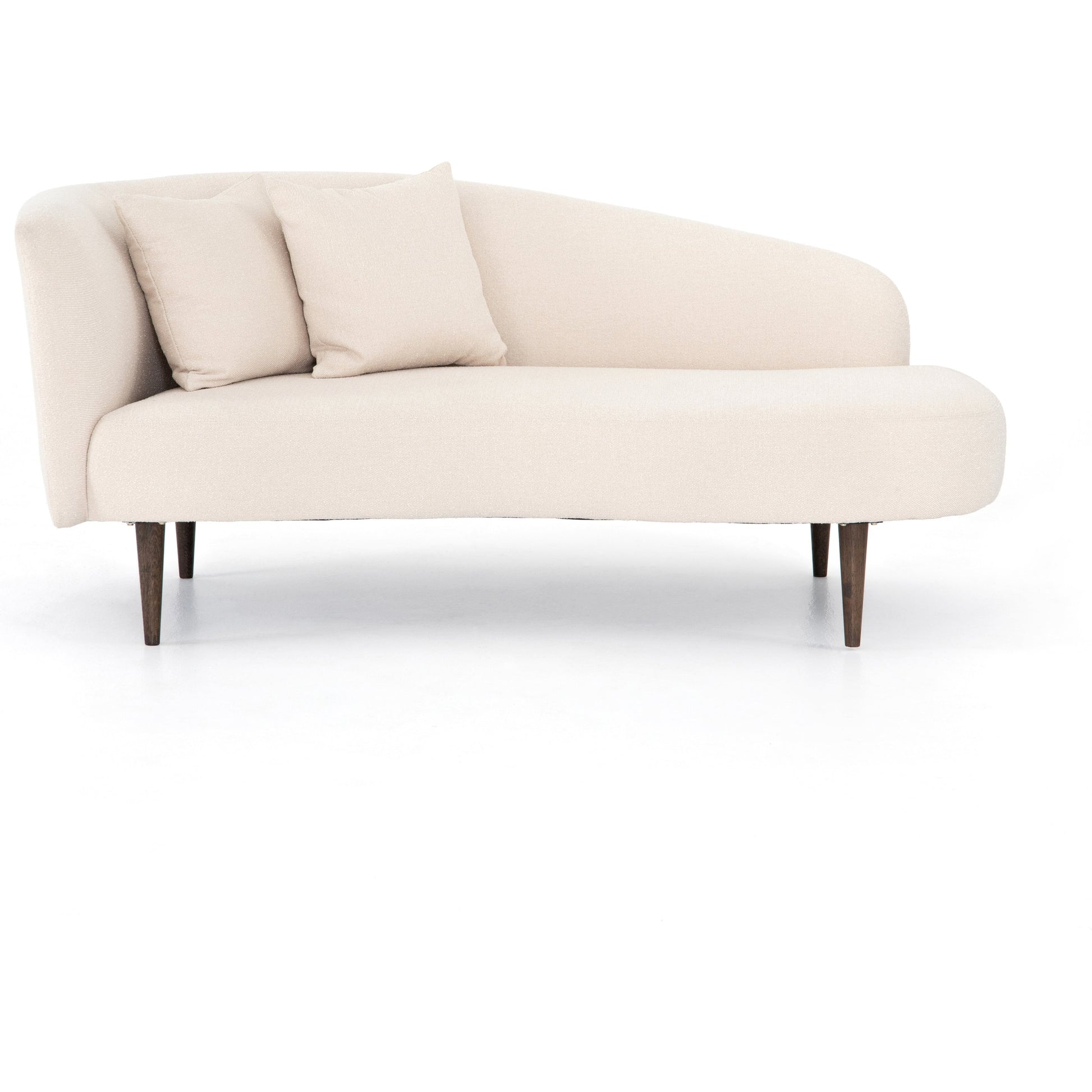 Luna Chaise by Four Hands in capri oatmeal. Made from 100% polyester, solid oak in a modern style.