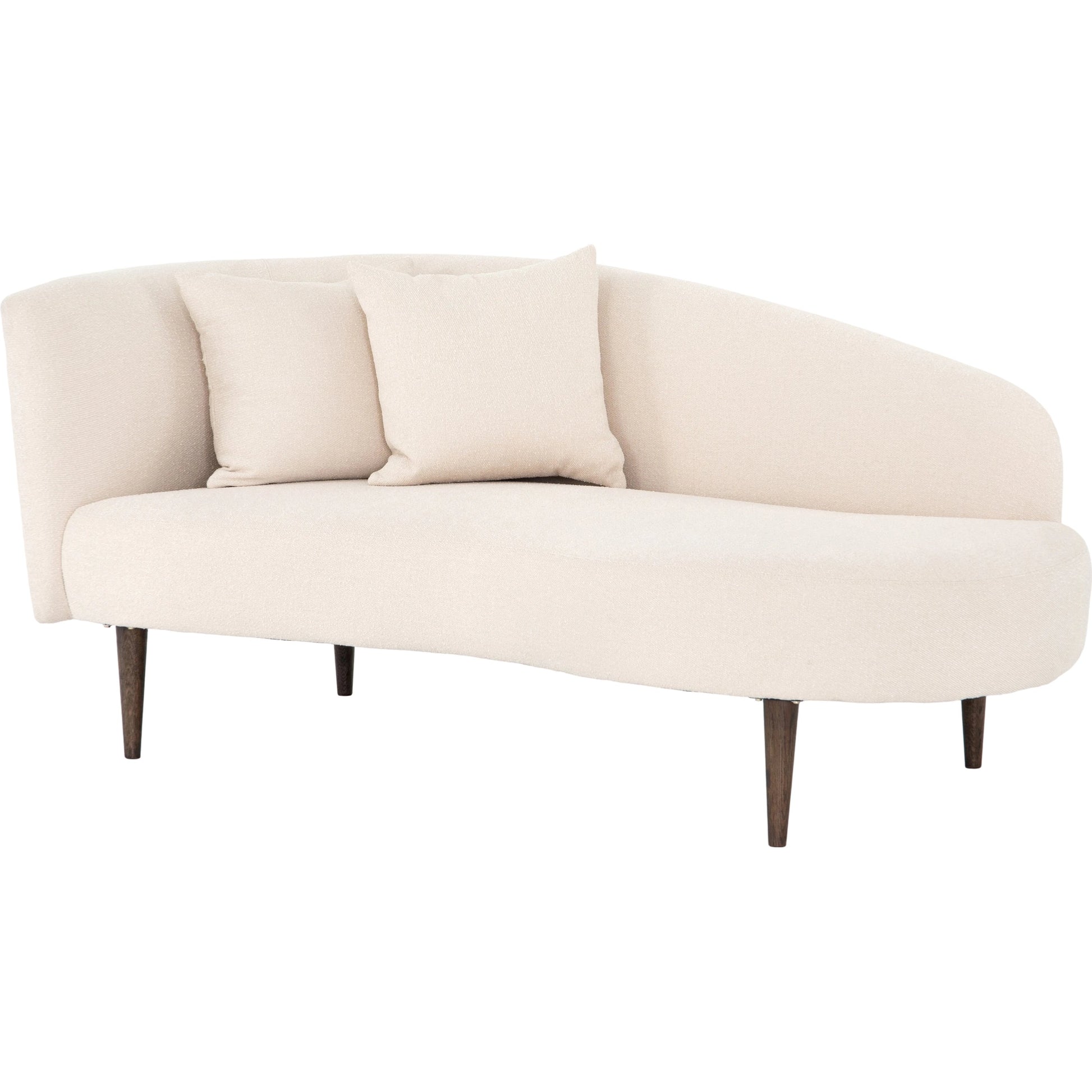 Luna Chaise by Four Hands in capri oatmeal. Made from 100% polyester, solid oak in a modern style.