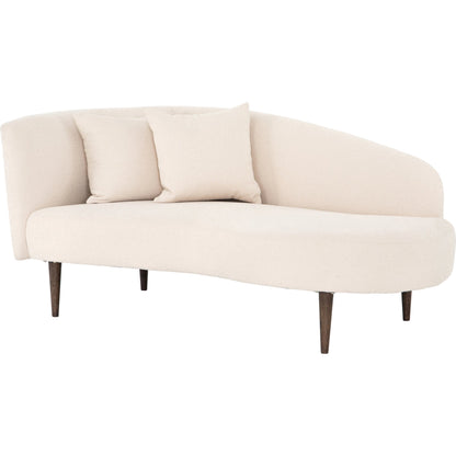Luna Chaise by Four Hands in capri oatmeal. Made from 100% polyester, solid oak in a modern style.