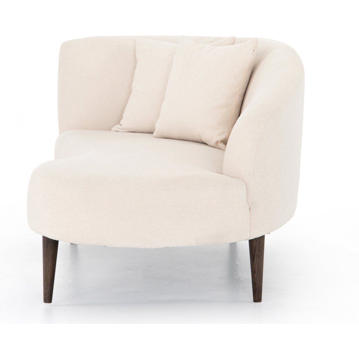 004 SI-1716017 | Additional Silo | Luna Chaise by Four Hands in capri oatmeal. Made from 100% polyester, solid oak in a modern style.