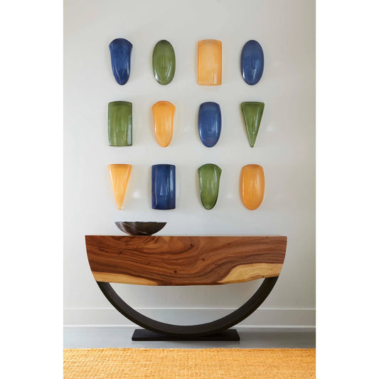 Triangle Cycladic Wall Art by Phillips Collection. Made from glass in a eclectic & global style.