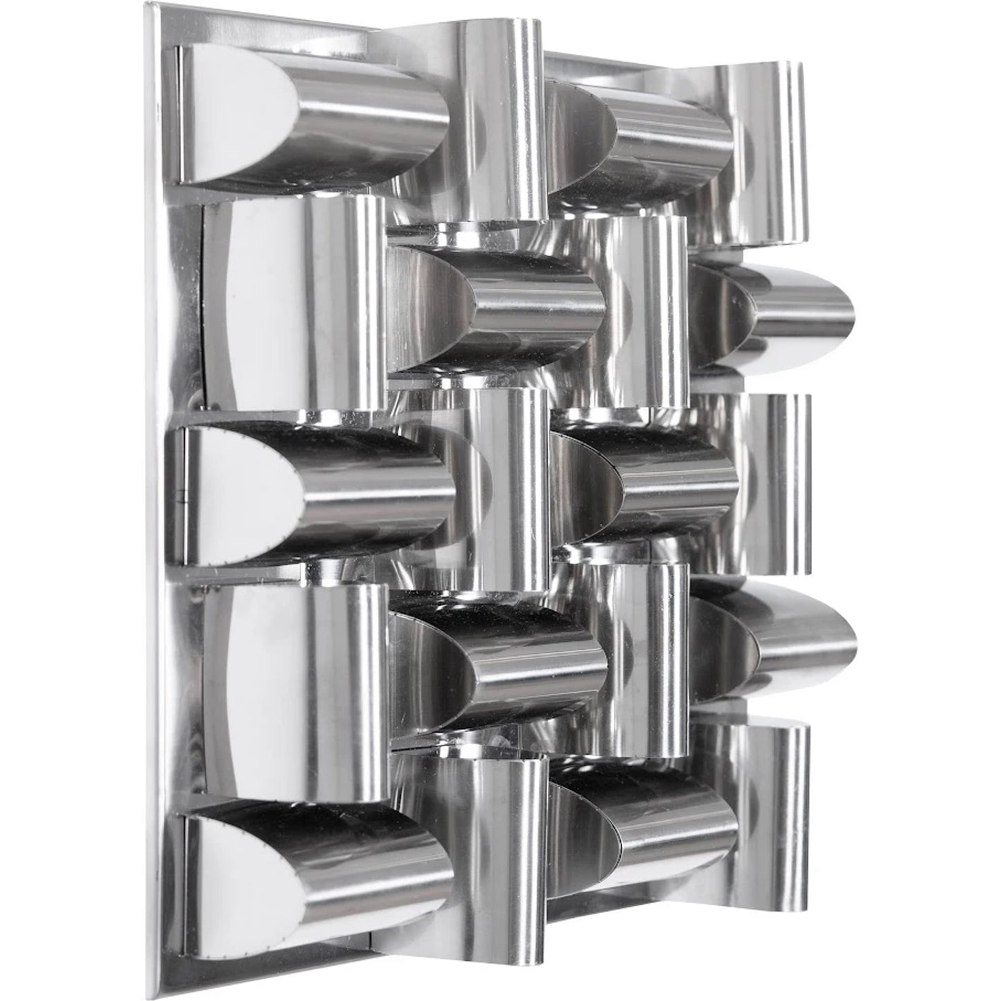 011 SR-819976 | Primary Silo | Arete Wall Tile by Phillips Collection in silver. Made from metal in a modern style.