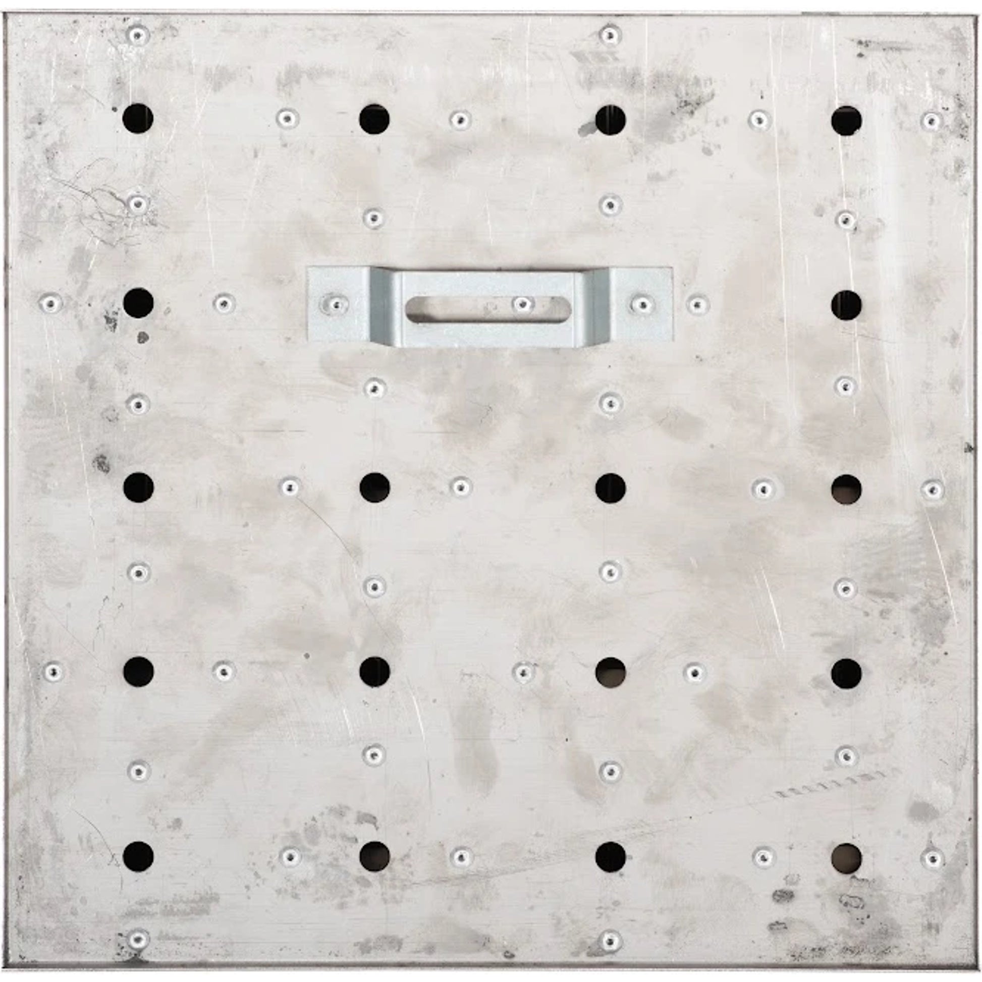 Arete Wall Tile by Phillips Collection in silver. Made from metal in a modern style.