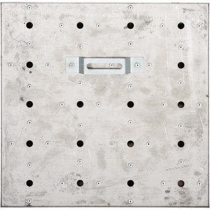 Arete Wall Tile by Phillips Collection in silver. Made from metal in a modern style.