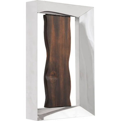 Slice Wall Tile by Phillips Collection in silver. Made from wood, metal in a modern style.