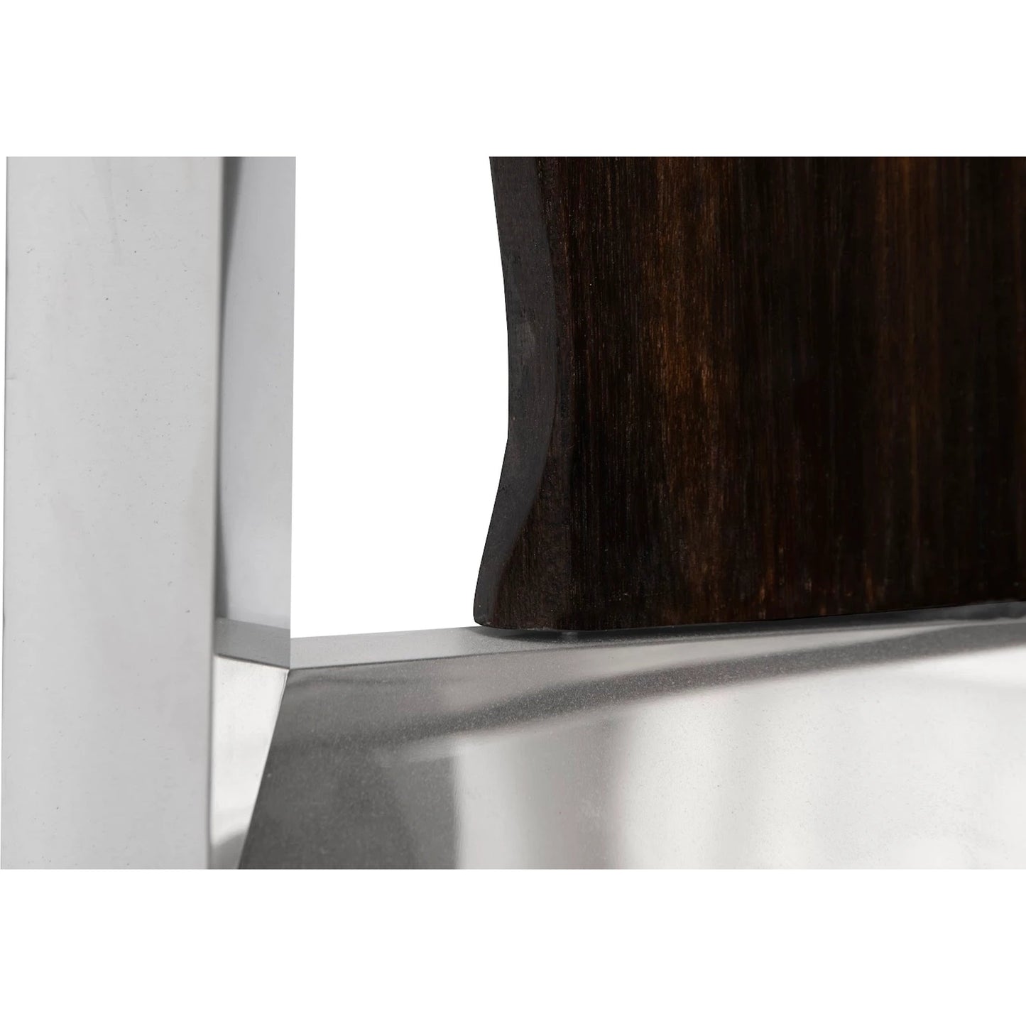 002 SR-820929 | Closeup | Slice Wall Tile by Phillips Collection in silver. Made from wood, metal in a modern style.