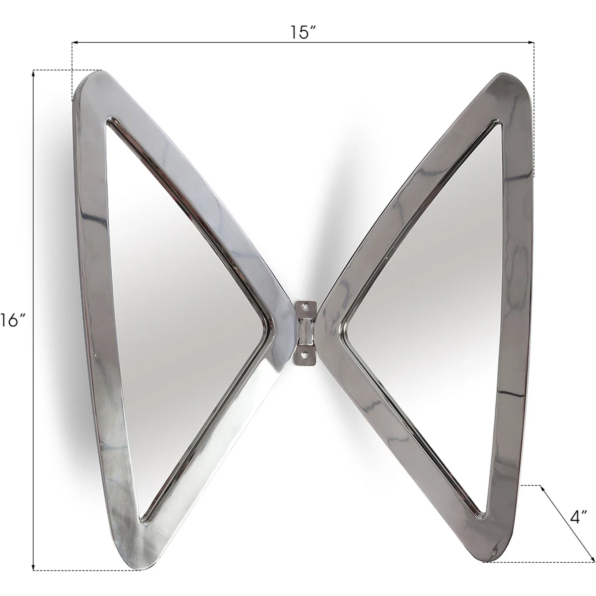 Butterfly Mirror by Phillips Collection in brass. Made from metal in a modern style.