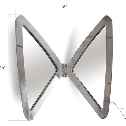 Butterfly Mirror by Phillips Collection in brass. Made from metal in a modern style.