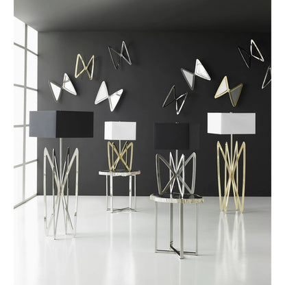 Butterfly Mirror by Phillips Collection in brass. Made from metal in a modern style.