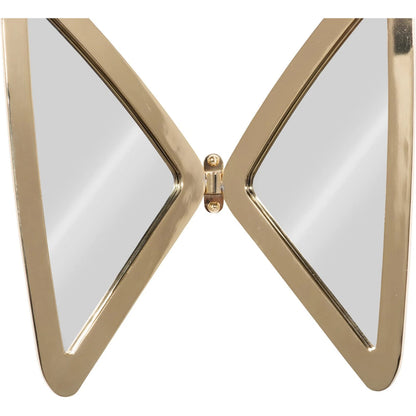 Butterfly Mirror by Phillips Collection in brass. Made from metal in a modern style.