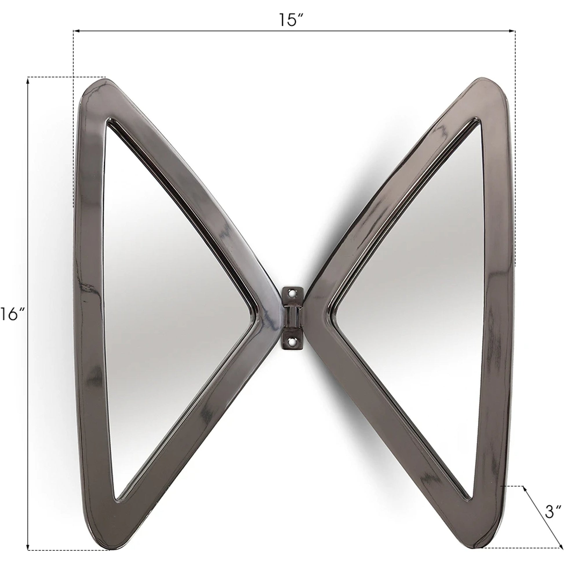 Butterfly Mirror by Phillips Collection in brass. Made from metal in a modern style.