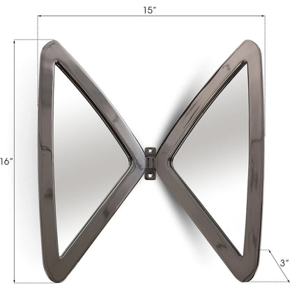 Butterfly Mirror by Phillips Collection in brass. Made from metal in a modern style.