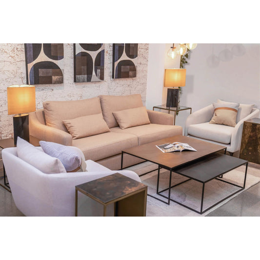 Sona Nesting Coffee Tables (Set of 2) by LH Imports in antique brass, bronze, matte black. Made from unique in a modern style.