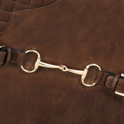 Aspen Leather Wingback Chair by Pasargad Home in cuba brown. Made from leather in a traditional style.