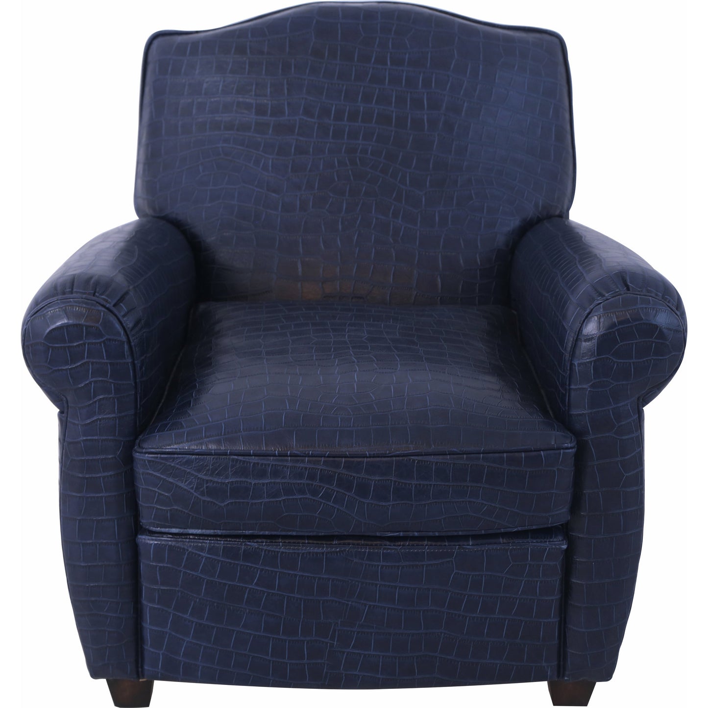 002 SR-702461 | Additional Silo | Vicenza Chair by Pasargad Home in blue. Made from leather in a transitional style.