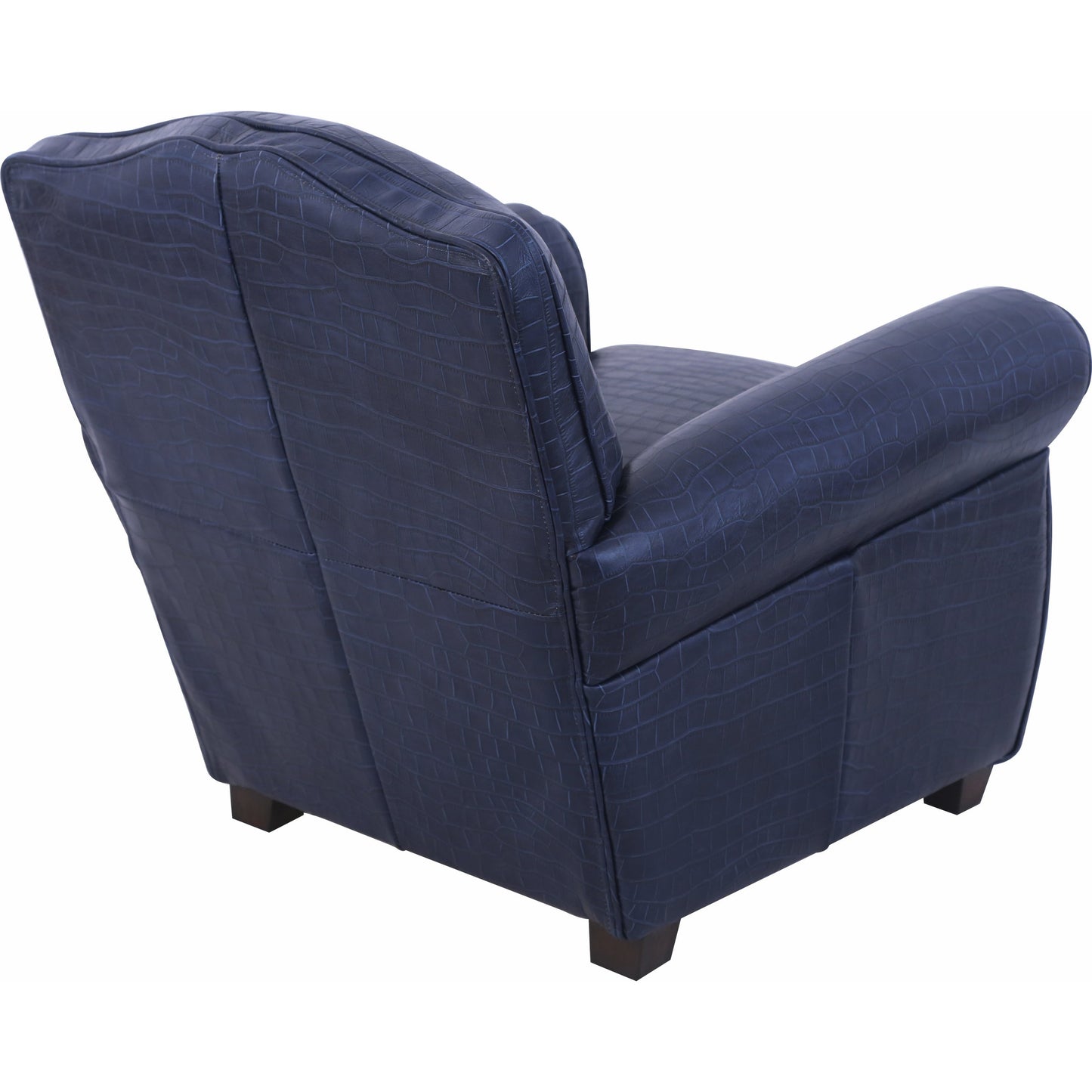 003 SR-702461 | Additional Silo | Vicenza Chair by Pasargad Home in blue. Made from leather in a transitional style.