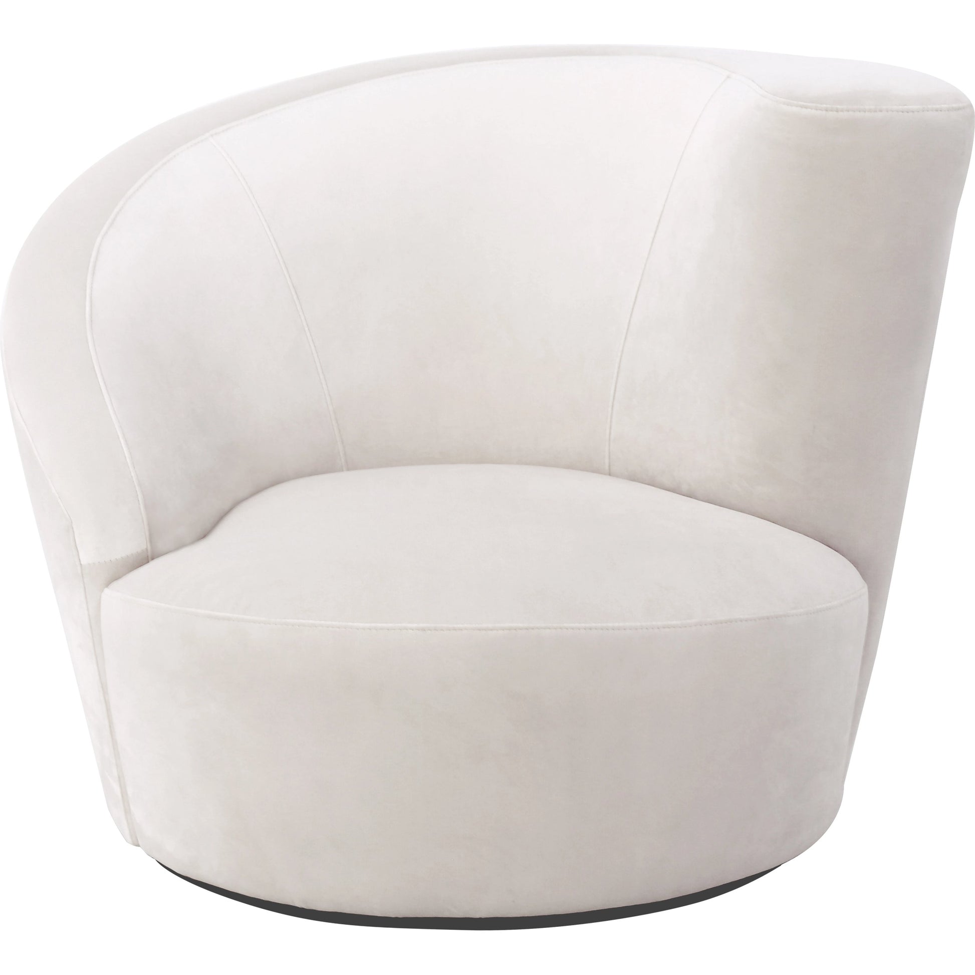 Vicenza Crescent Chair by Pasargad Home. Made from velvet in a modern style.