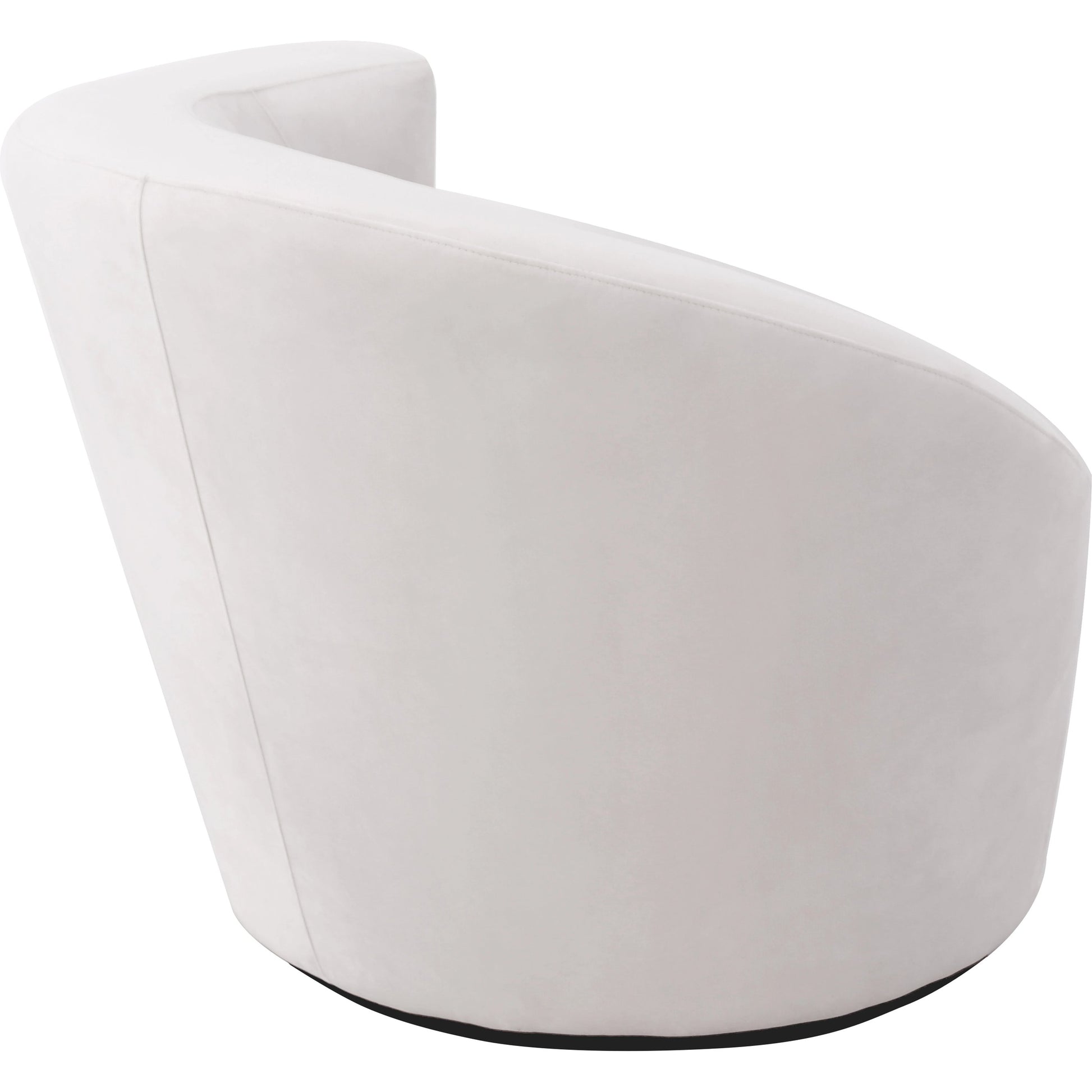 Vicenza Crescent Chair by Pasargad Home. Made from velvet in a modern style.