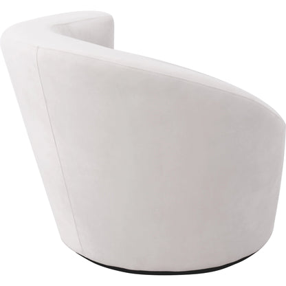 Vicenza Crescent Chair by Pasargad Home. Made from velvet in a modern style.