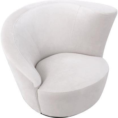 Vicenza Crescent Chair by Pasargad Home. Made from velvet in a modern style.