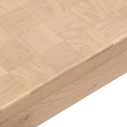 Checkerboard Coffee Table by LH Imports in biscotti oak. Made from european oak, mdf, veneer american oak in a unique style.