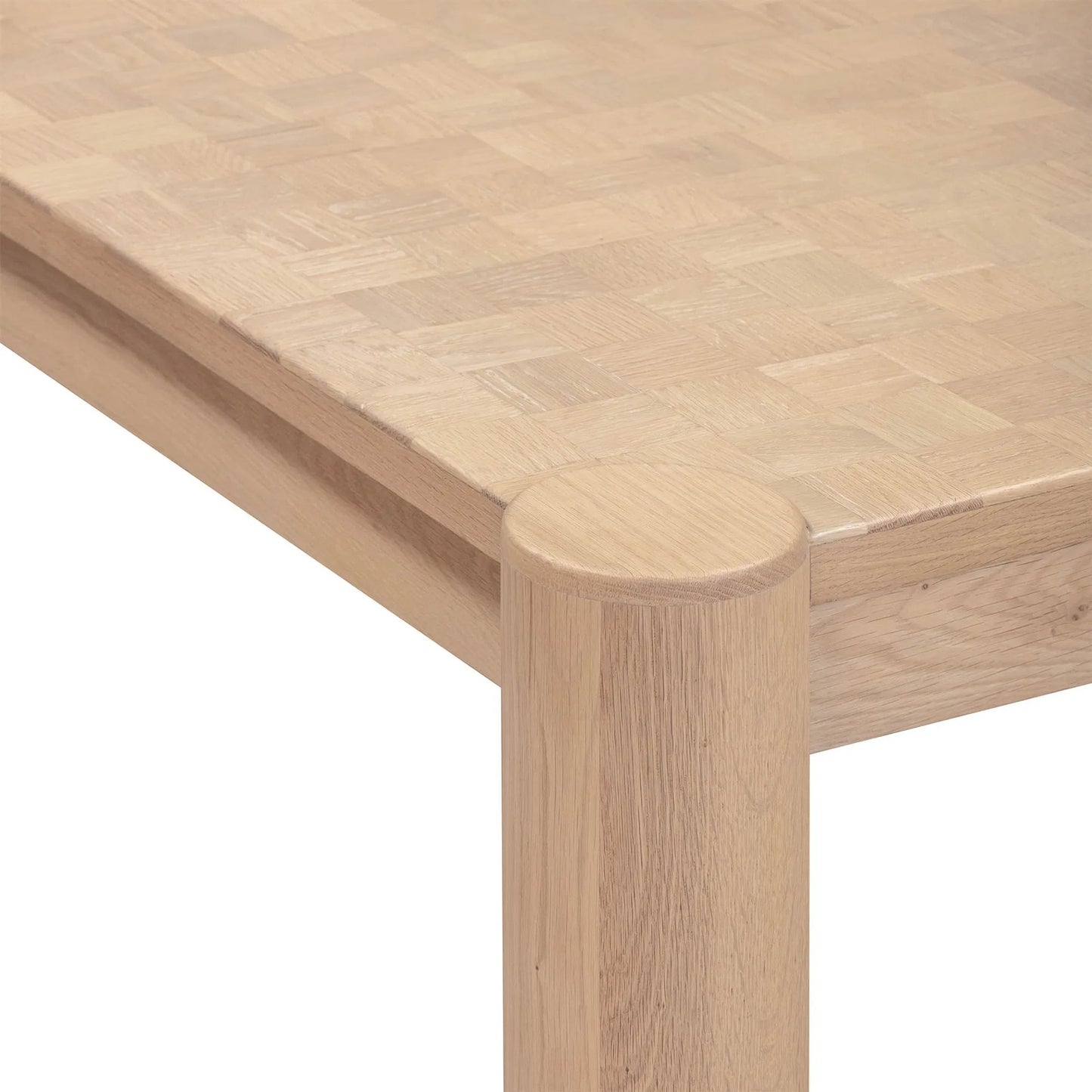 005 SI-2527490 | Closeup | Checkerboard Coffee Table by LH Imports in biscotti oak. Made from european oak, mdf, veneer american oak in a unique style.