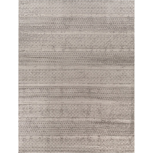 Chester Rug by Livabliss in charcoal, light beige, seafoam. Made from 100% polypropylene in a modern style.
