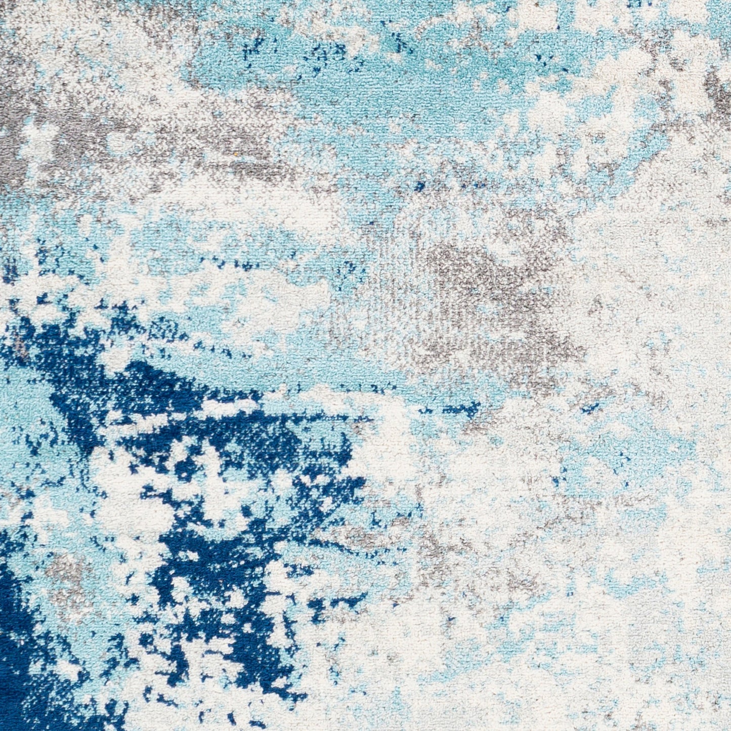 012 SI-1879355 | Closeup | Chester Rug by Livabliss in dark blue, aqua. Made from 100% polypropylene in a modern style.
