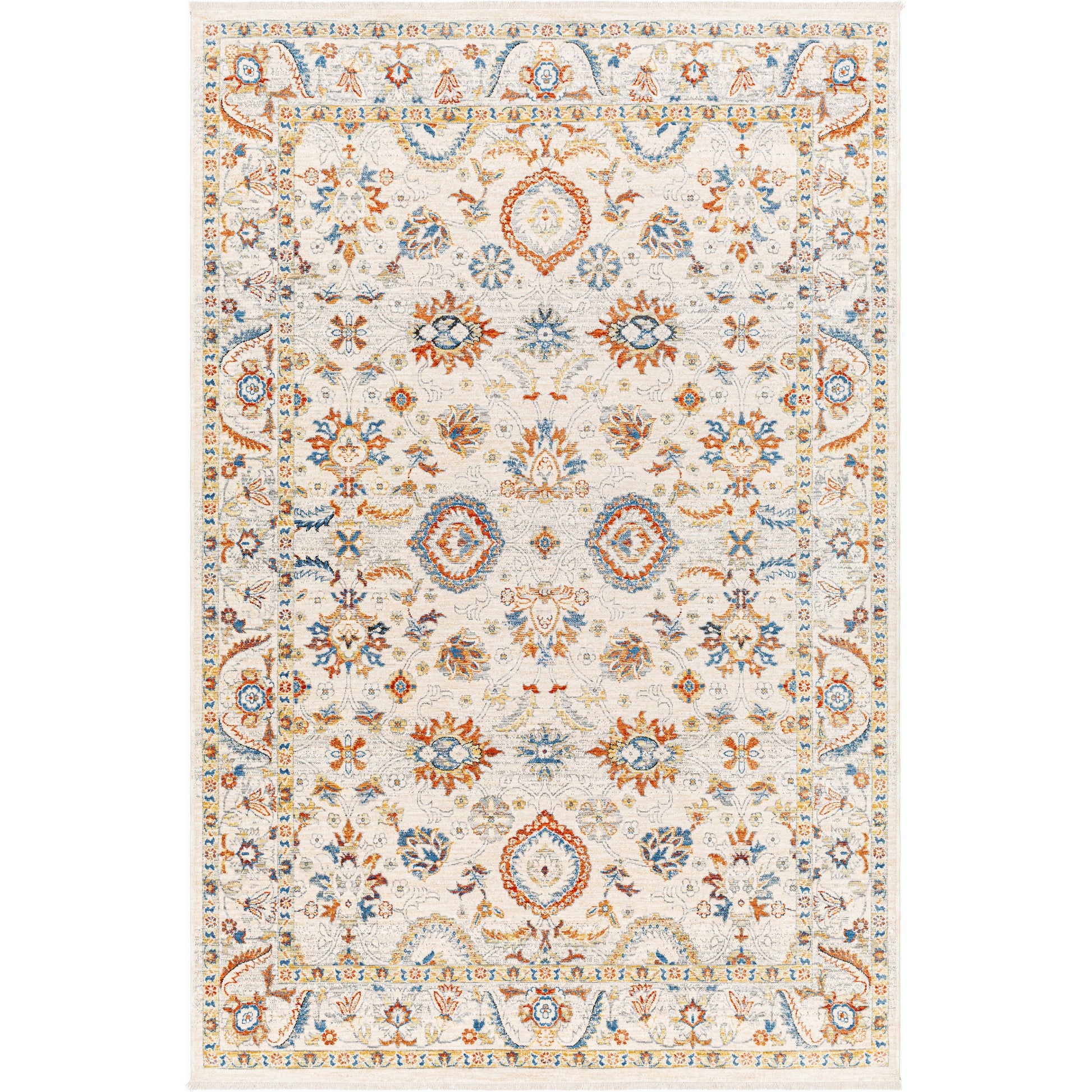 Chicago Rug - 31144 by Livabliss in slate, light beige, mustard, blue, rust. Made from main: 100% polyester in a unique style.