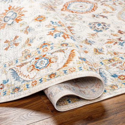 Chicago Rug - 31144 by Livabliss in slate, light beige, mustard, blue, rust. Made from main: 100% polyester in a unique style.