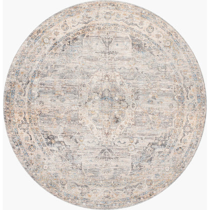 Chicago Rug - 31156 by Livabliss in slate, charcoal, light beige, blue, mustard. Made from main: 100% polyester in a unique style.