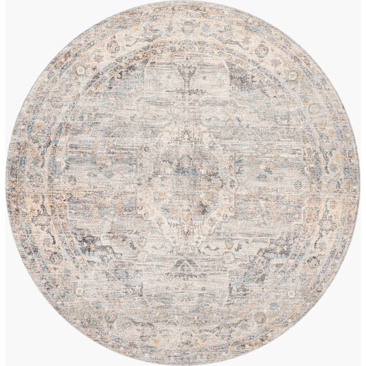 Chicago Rug - 31156 by Livabliss in slate, charcoal, light beige, blue, mustard. Made from main: 100% polyester in a unique style.