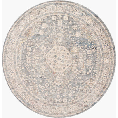 Chicago Rug - 31157 by Livabliss in slate, light beige, burnt orange, blue, rust. Made from main: 100% polyester in a unique style.