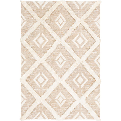 Cherokee Rug - 23800 by Surya in black, charcoal, cream. Made from 100% wool in a unique style.