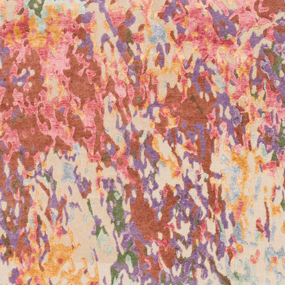 Chemistry CHM-2001 Rug by Surya in lavender, lilac, peach, olive, dark brown. Made from viscose, wool in a unique style.