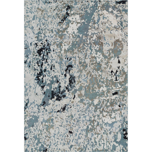 Chemistry Rug - 12979 by Surya in charcoal, moss, ivory. Made from viscose, wool in a unique style.
