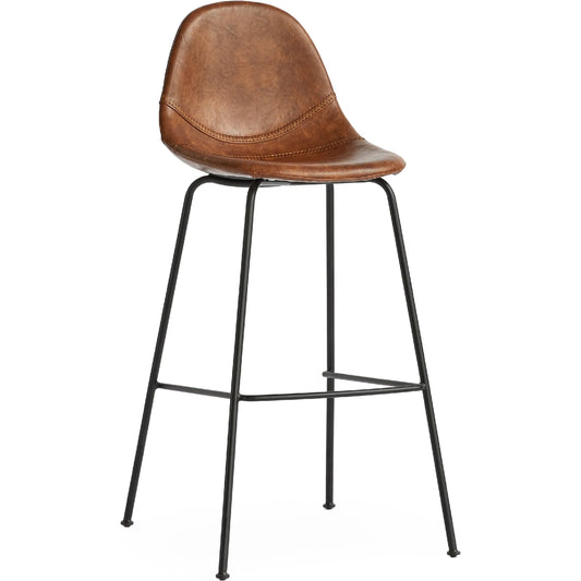 Lana Bar Stool by Zentique. Made from steel, pu leather in a unique style.